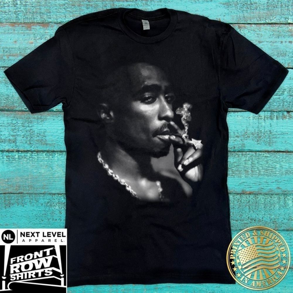 Tupac Shakur Smoking T-Shirt